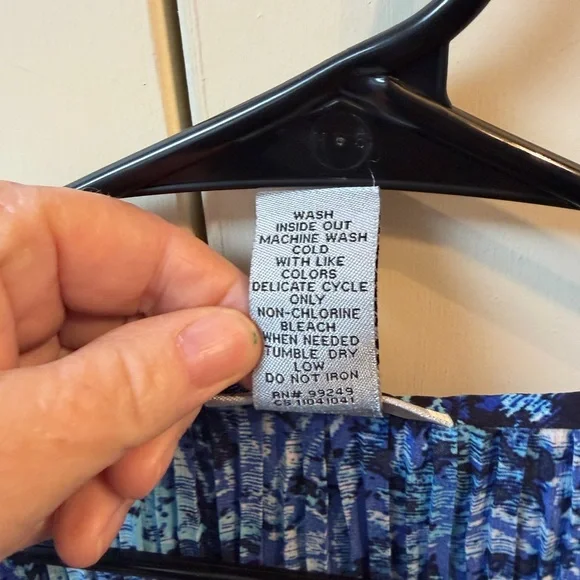 Catherines Vibrant Blue Blouse with Beaded Detail - Picture 5 of 5